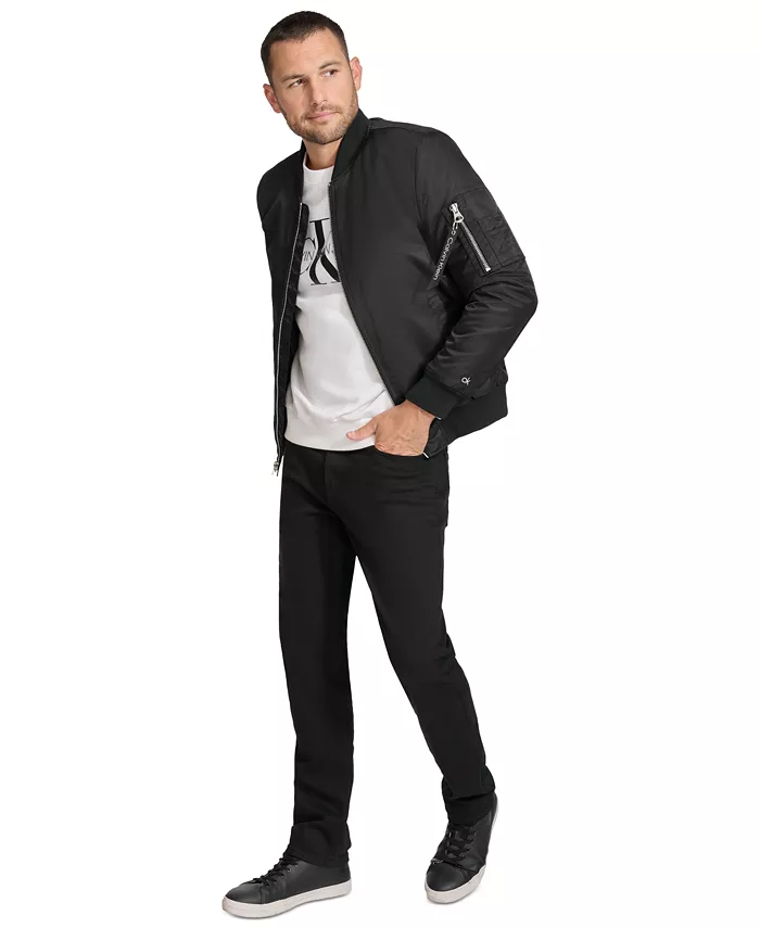 Men's Classic MA-1 Nylon Bomber Jacket - thumbnail 10
