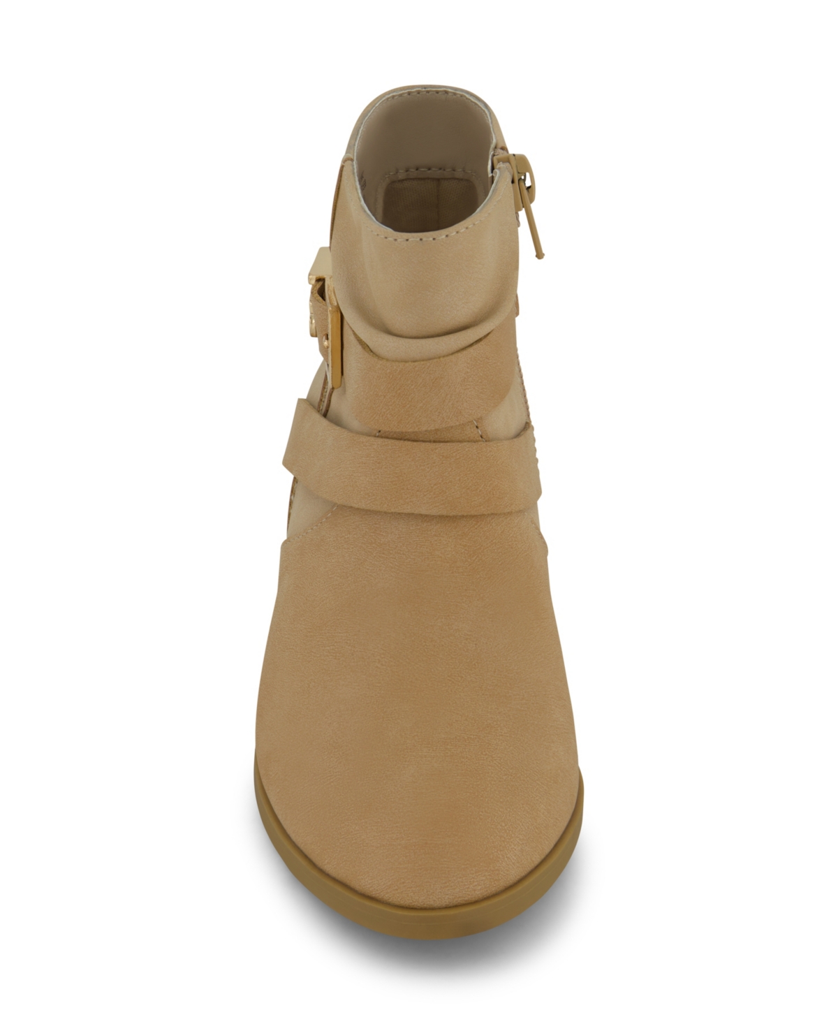 Kenneth Cole New York Little And Big Girls Ellen Zoey Western Ankle Boots In Tan