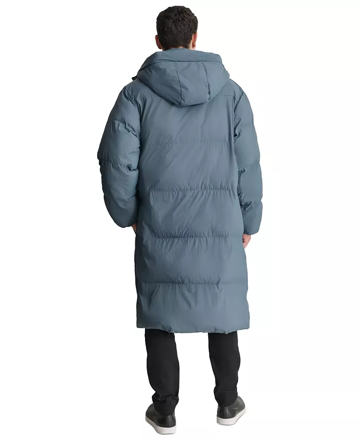 Men's Quilted Hooded Duffle Parka - thumbnail 2
