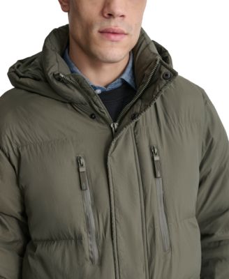 Men's Quilted Hooded Duffle Parka 