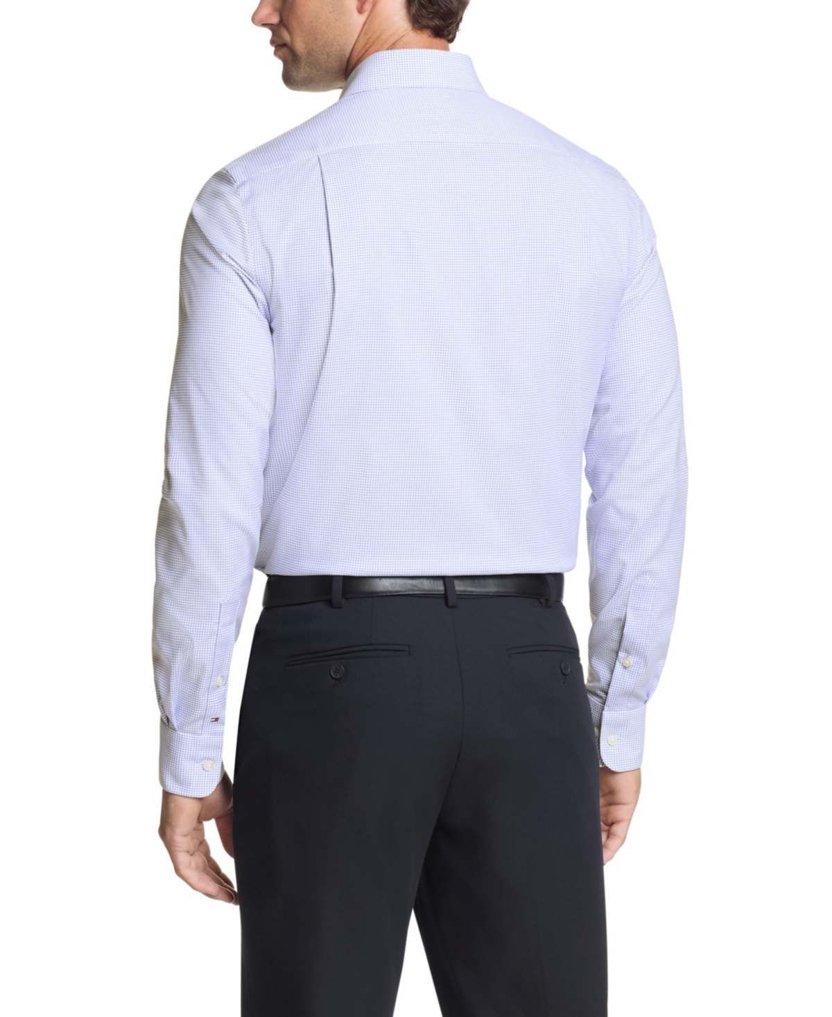 Tommy Hilfiger Men's Flex Regular Fit Wrinkle Proof Stretch Twill Dress Shirt