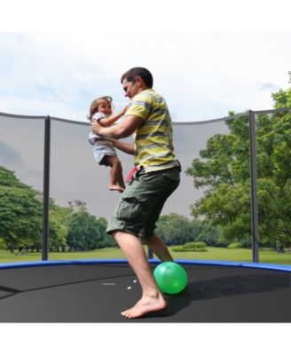 16 Feet Outdoor Trampoline Bounce Combo with Safety Closure Net Ladder