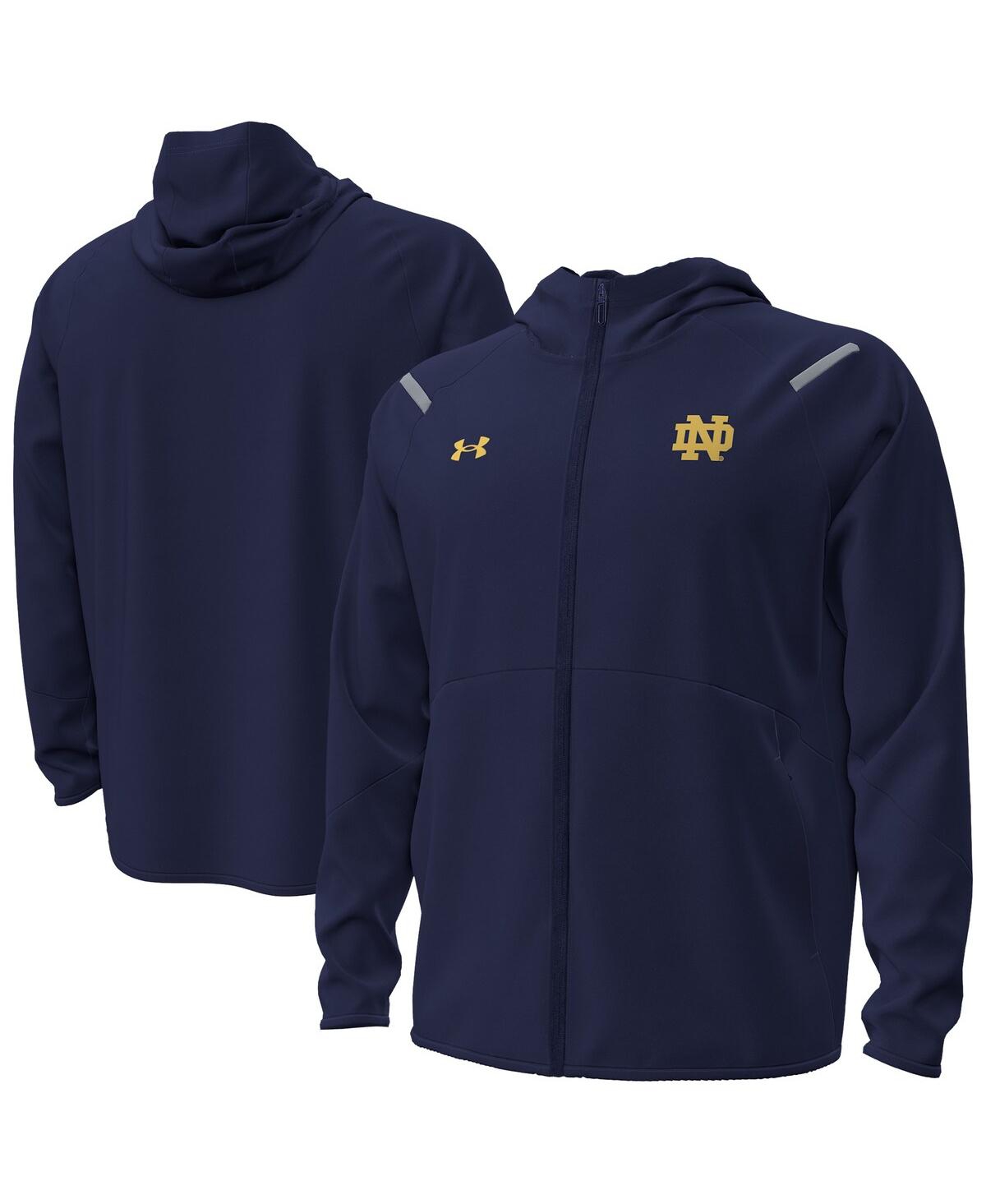 Under Armour Men's Notre Dame Fighting Irish Unstoppable Performance Fleece Hoodieâ Half-zip Jacket In Blue