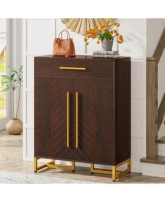 way to origin 2-Drawer Vertical File Cabinet, Modern Black Filing Cabinet with 5-Tier Bookshelf, Large Printer Stand