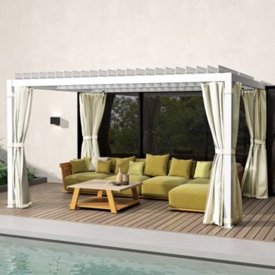 10 x 13 ft. Aluminum Pergola with Adjustable Roof,
