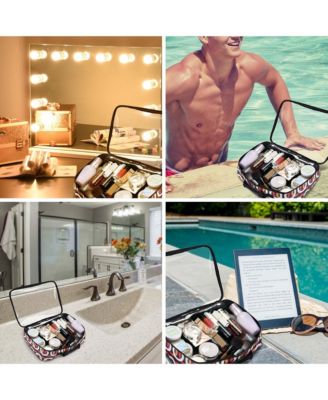 420D Clear Makeup Travel Toiletry Bag Portable Cosmetic Organizer