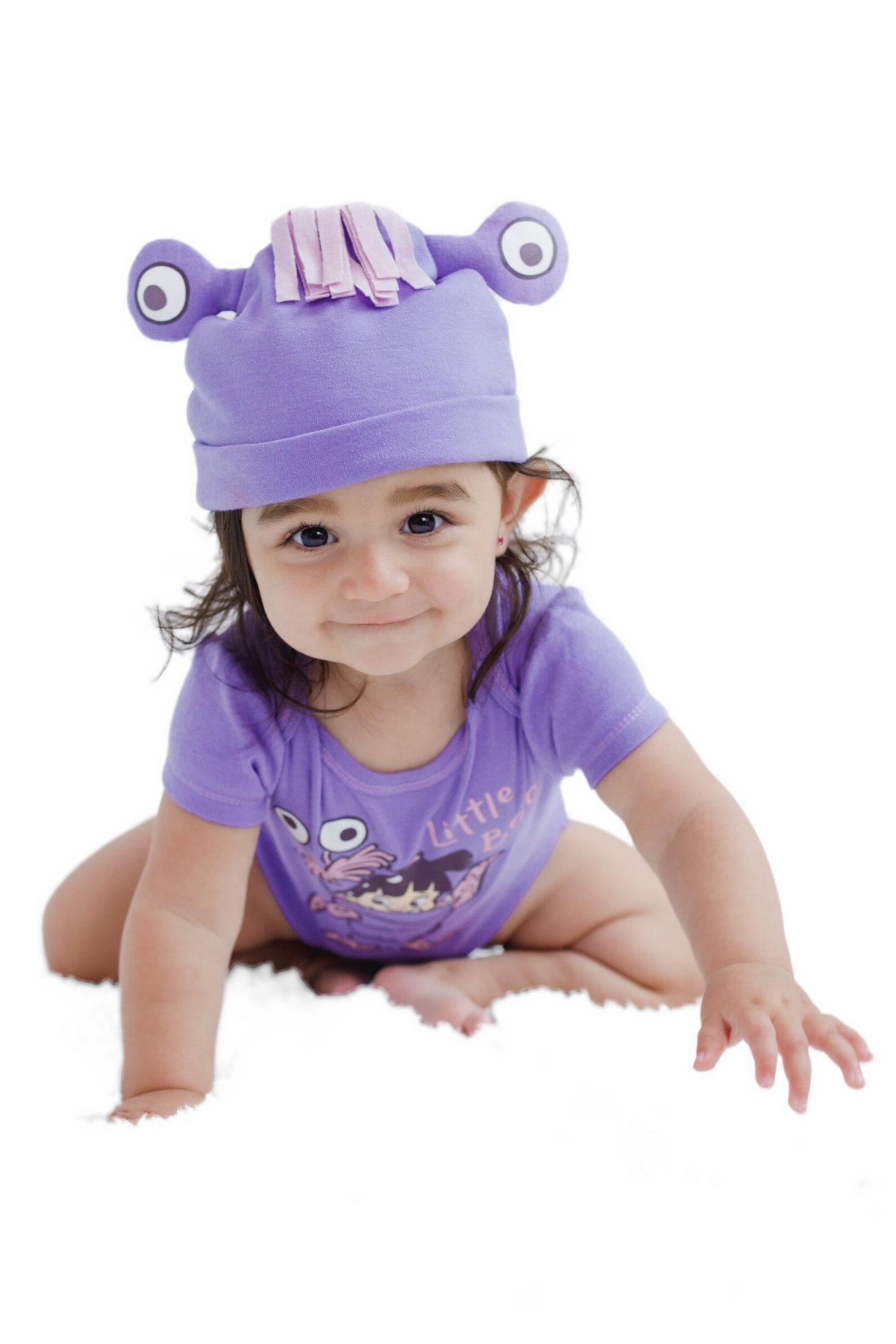 Baby (Newborn-24M) Boo Cosplay Bodysuit and Hat Set