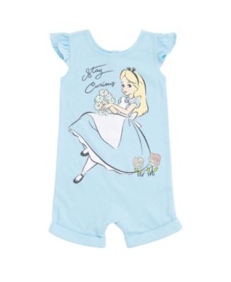 Baby Girls French Terry Romper and Headband