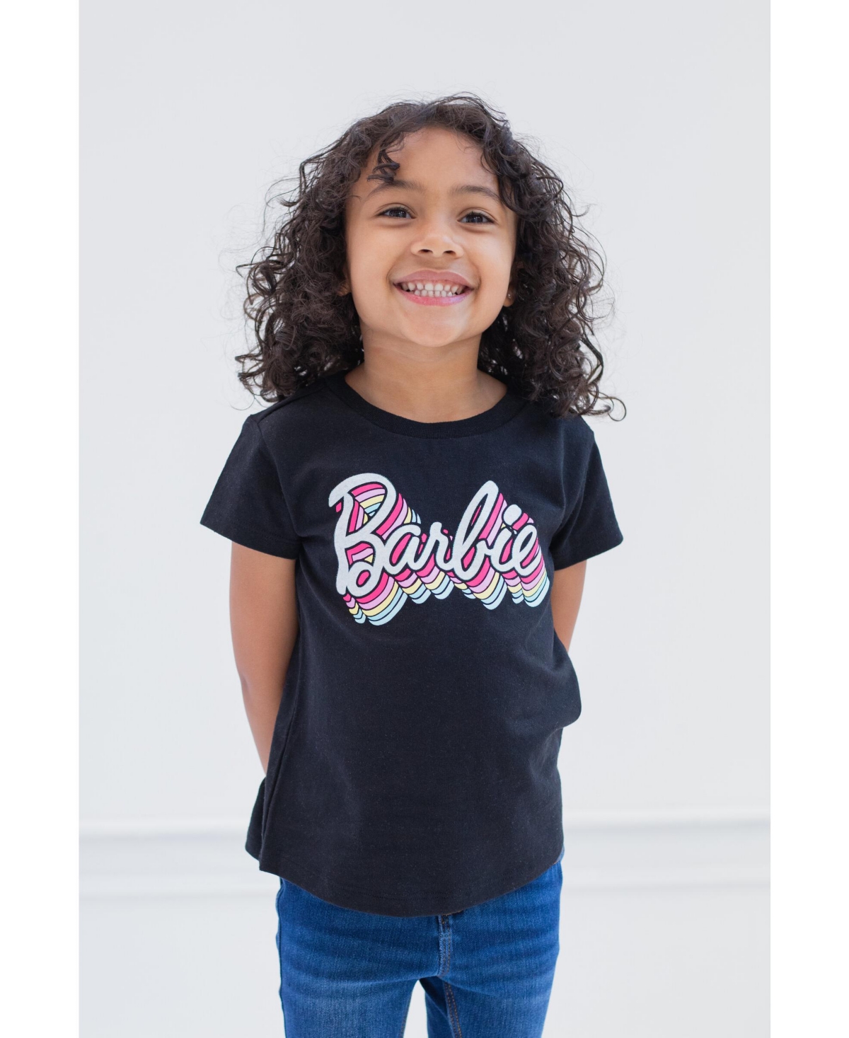 Barbie Girls 3 Pack T-Shirts to -/ black