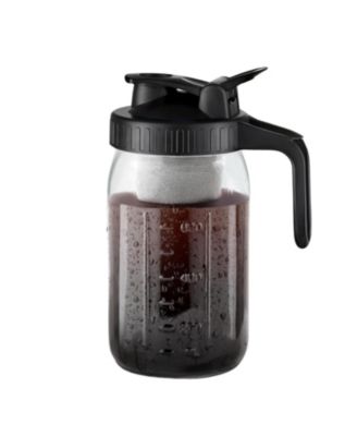 Premium Cold Brew Coffee Maker - 32oz Mason Jar With Leak-Proof Lid & Extra Thick Glass