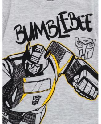 Boys Bumblebee Optimus Prime Graphic T-Shirt & Mesh Shorts Outfit Set to