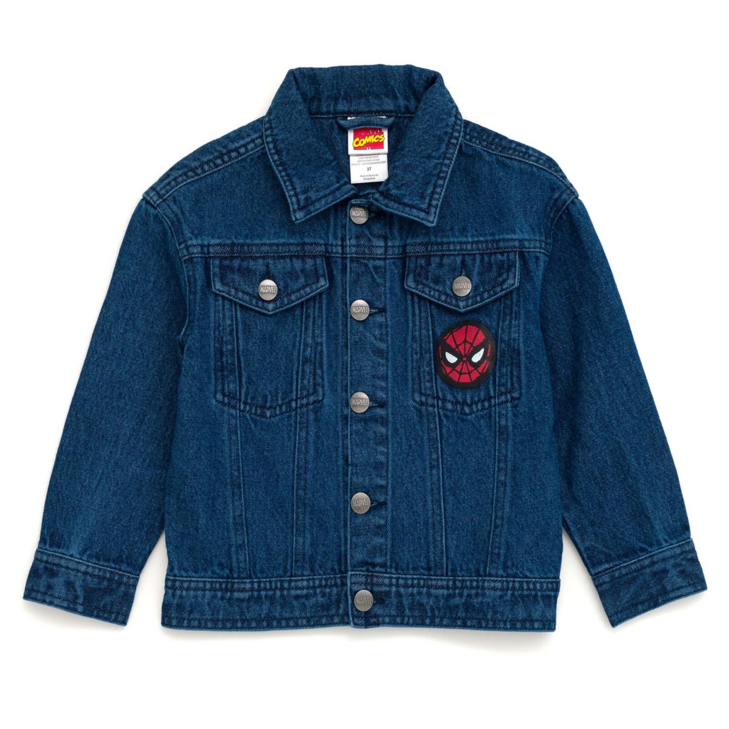 Boys Marvel Spider-Man Denim Jacket to