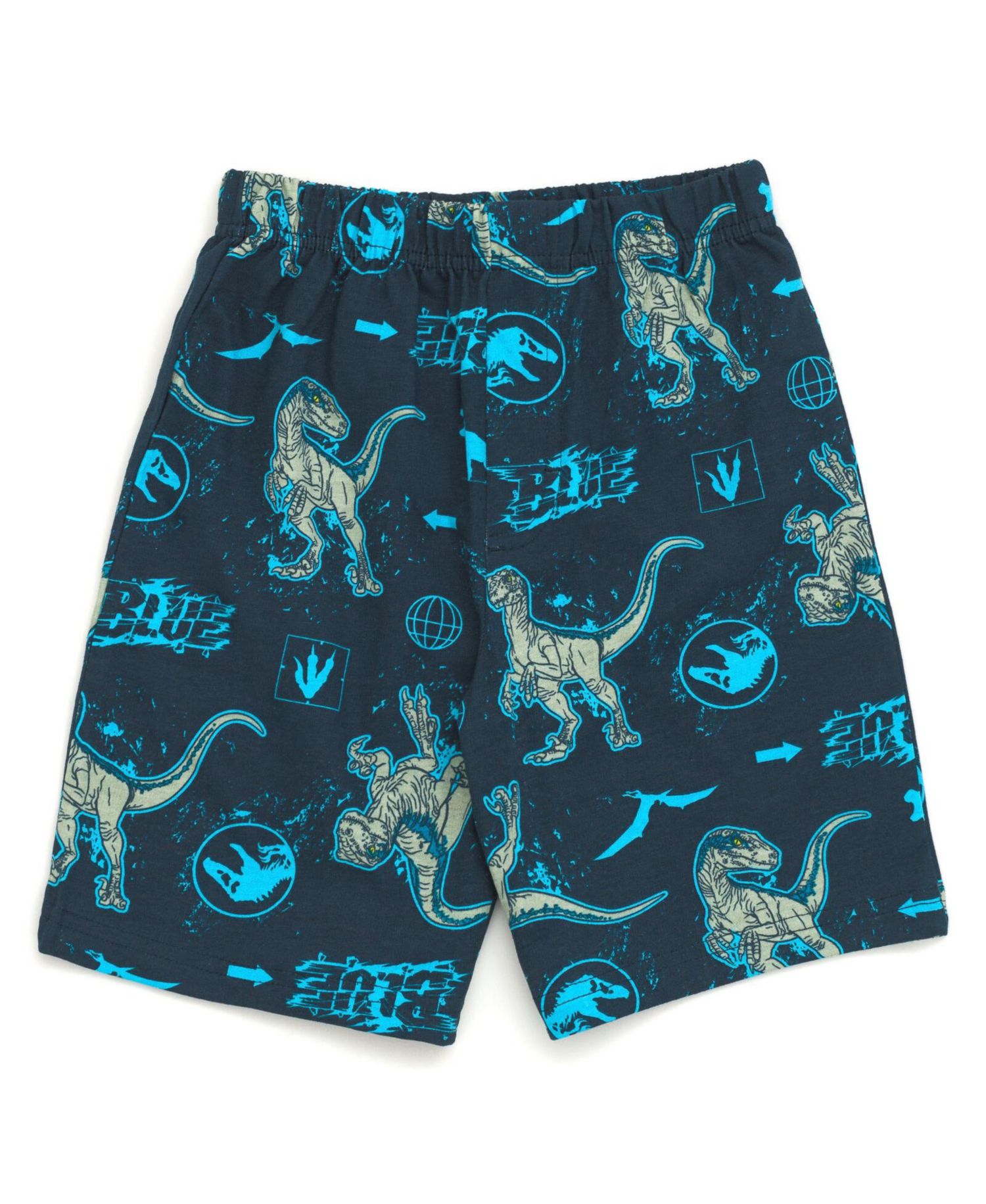 Jurassic World Blue French Terry Sweatshirt and Bike Shorts Little Kid to Big Kid