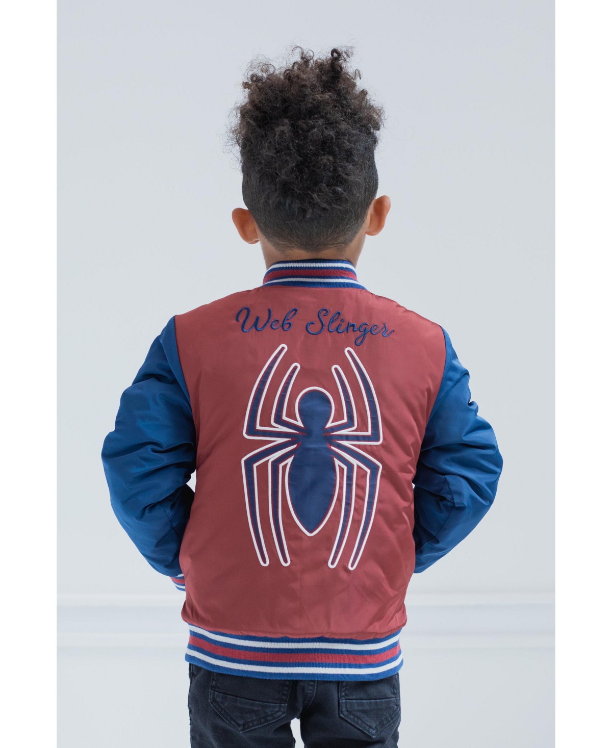 Marvel Boys Avengers Spider-Man Varsity Bomber Jacket to