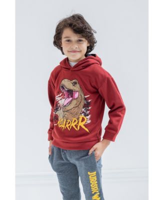 Toddler Boys Jurassic World Jurassic World Dinosaur T-Rex Fleece Pullover Hoodie and Pants Outfit Set