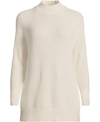 Plus Size Drifter Shaker Easy Fit Mock Neck Tunic Sweater