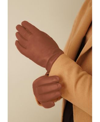 Women`s extra long Premium Lamb Leather Touchscreen Gloves "KEIRA"