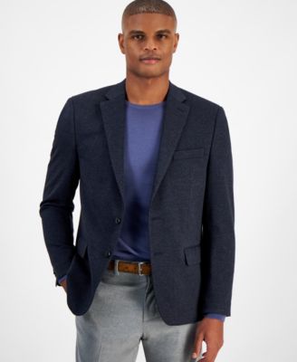 Michael Kors - Men's Regular-Fit Stretch Glen Plaid Suit Jacket