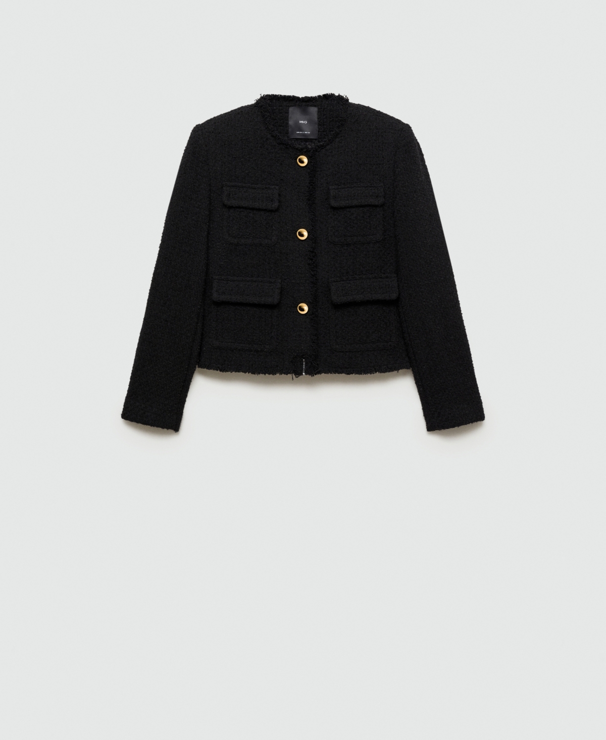 Mango Women's Pocket Tweed Jacket