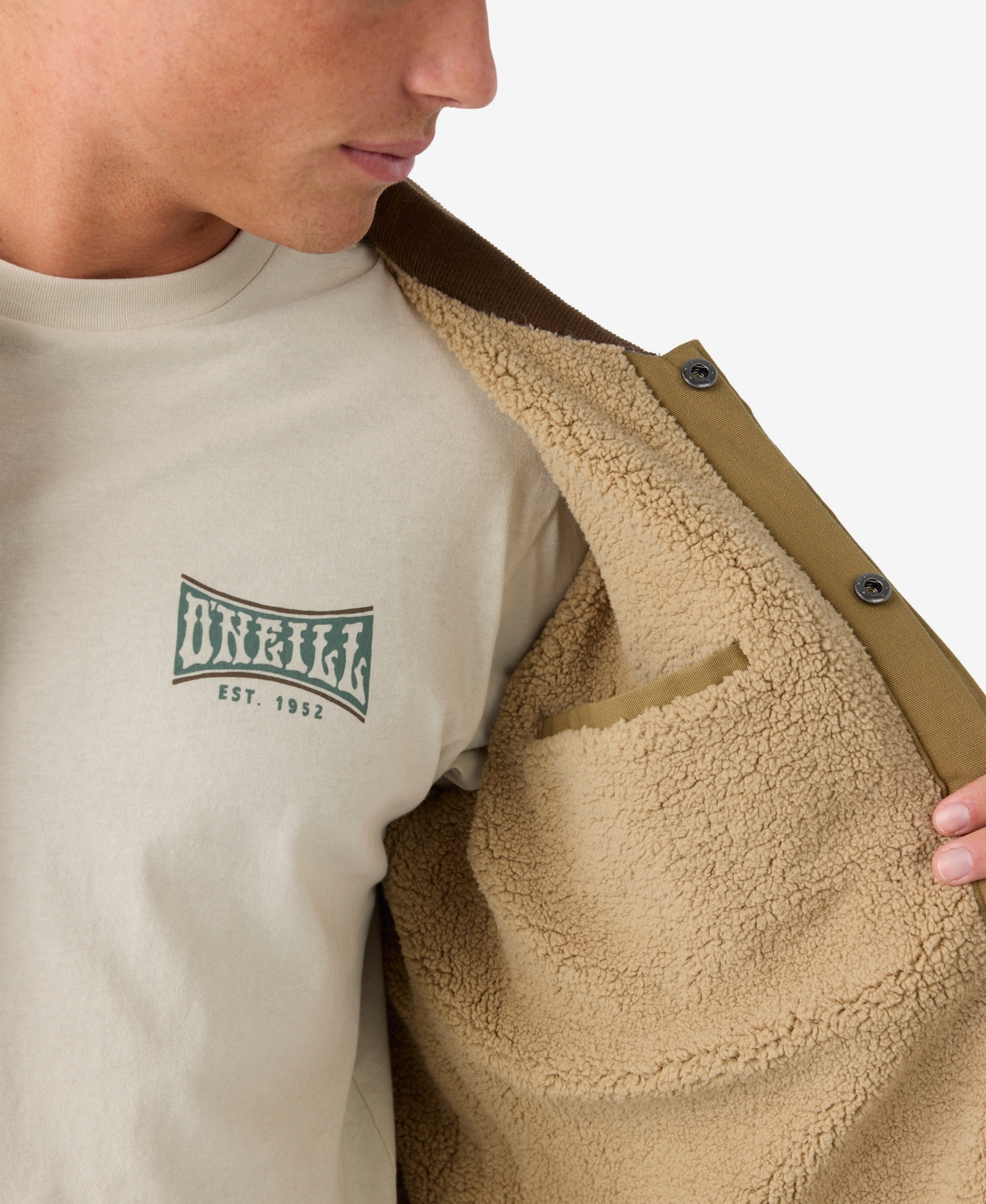 O'Neill Men's Bronsen High Pile Lined Jacket