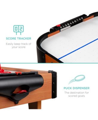 40in Air Hockey Arcade Table w/ 100V Motor, Electric Fan, 2 Strikers, 2 Pucks