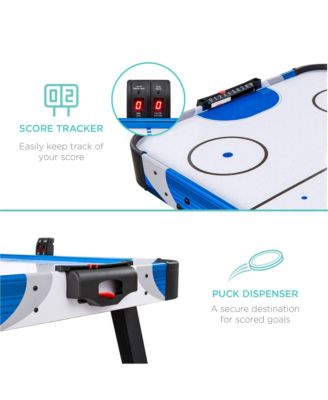 58in Mid-Size Air Hockey Table for Game Room w/ 2 Pucks, 2 Pushers, LED Score Board, 12V Motor