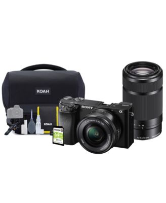 Sony Alpha a6100 APS-C Mirrorless Camera with 16-50mm and 55