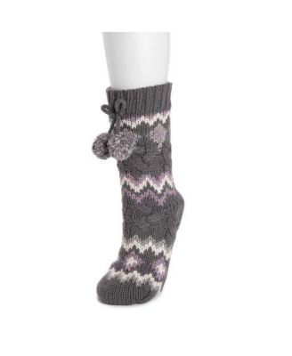 Women's Chunky Fairisle/Cable Mix Cabin Socks