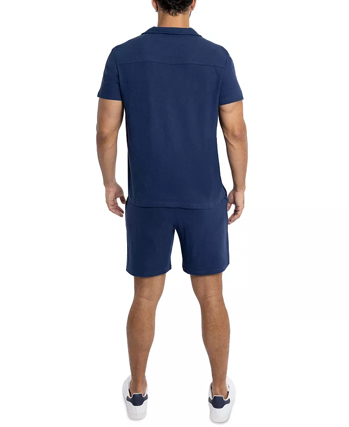 Men's Camp Collar Casual Short Sleeve Button-Up Shirt - thumbnail 5