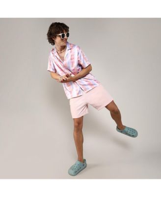 Men's Lavender & Pale Orange Relaxed Ombre Shirt