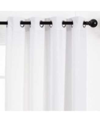 Premium Beige Silky Velvet Textured Sheer Curtains - Lightweight Curtain for Living Room Bedroom Windows - Light Filtering Elegant Drapes with Grommets - 108 Inches Long - 2 Panel Set