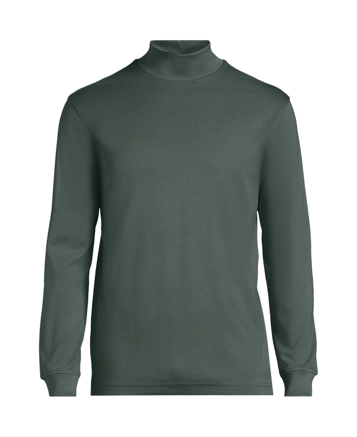 Lands' End Big & Tall Cotton Supima Mock Turtleneck