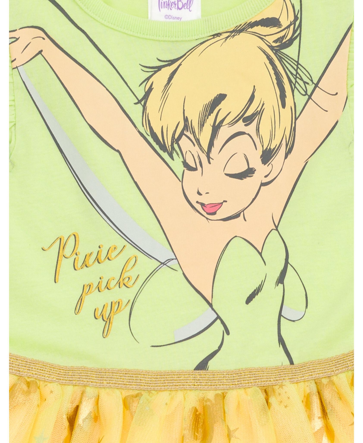 Disney Toddler Girls Raya and the Last Dragon Mermaid Frozen Nightmare Before Christmas Tulle Dress to - tinkerbell