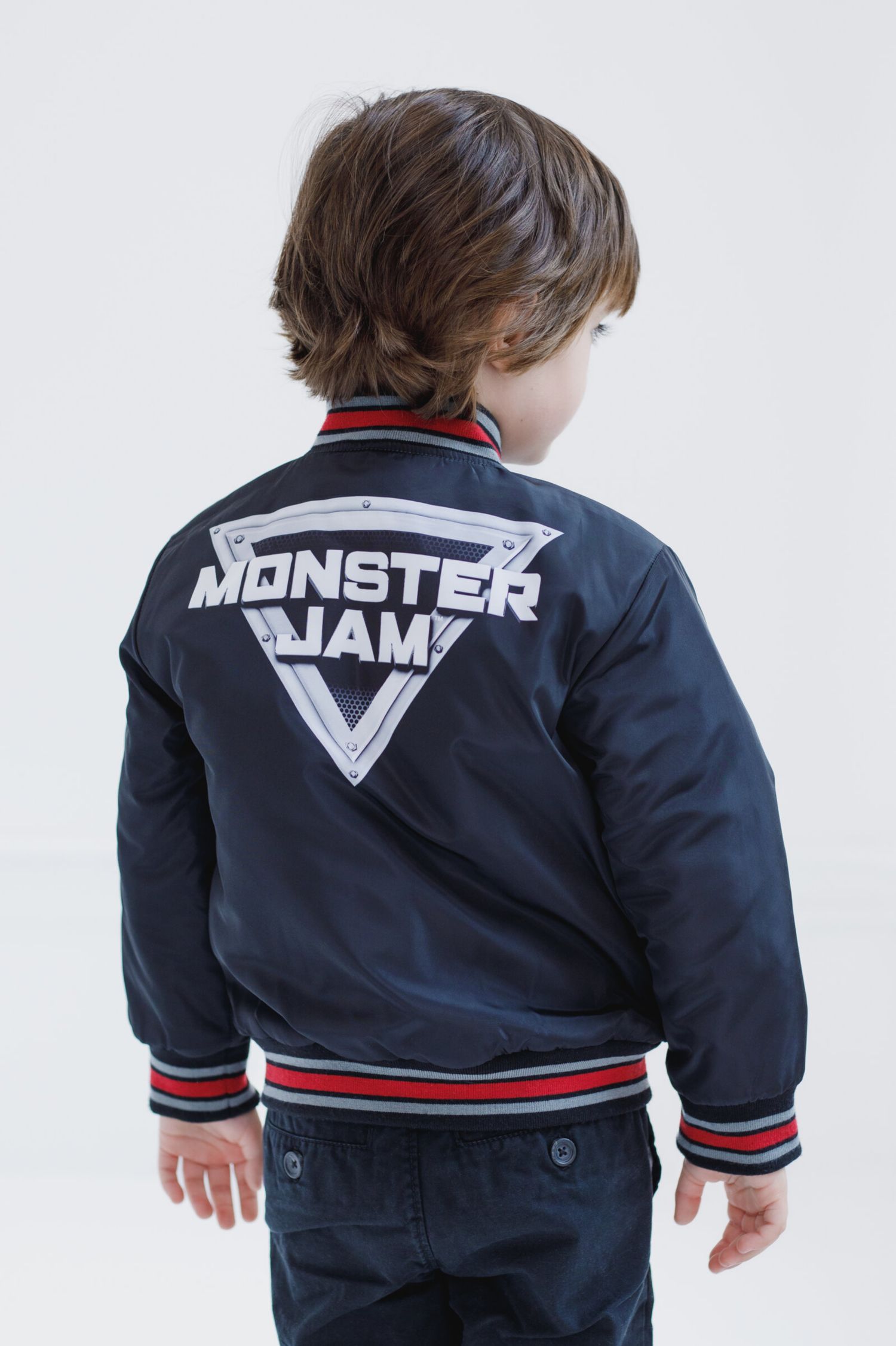 Toddler Boys Zip Up Varsity Bomber Jacket