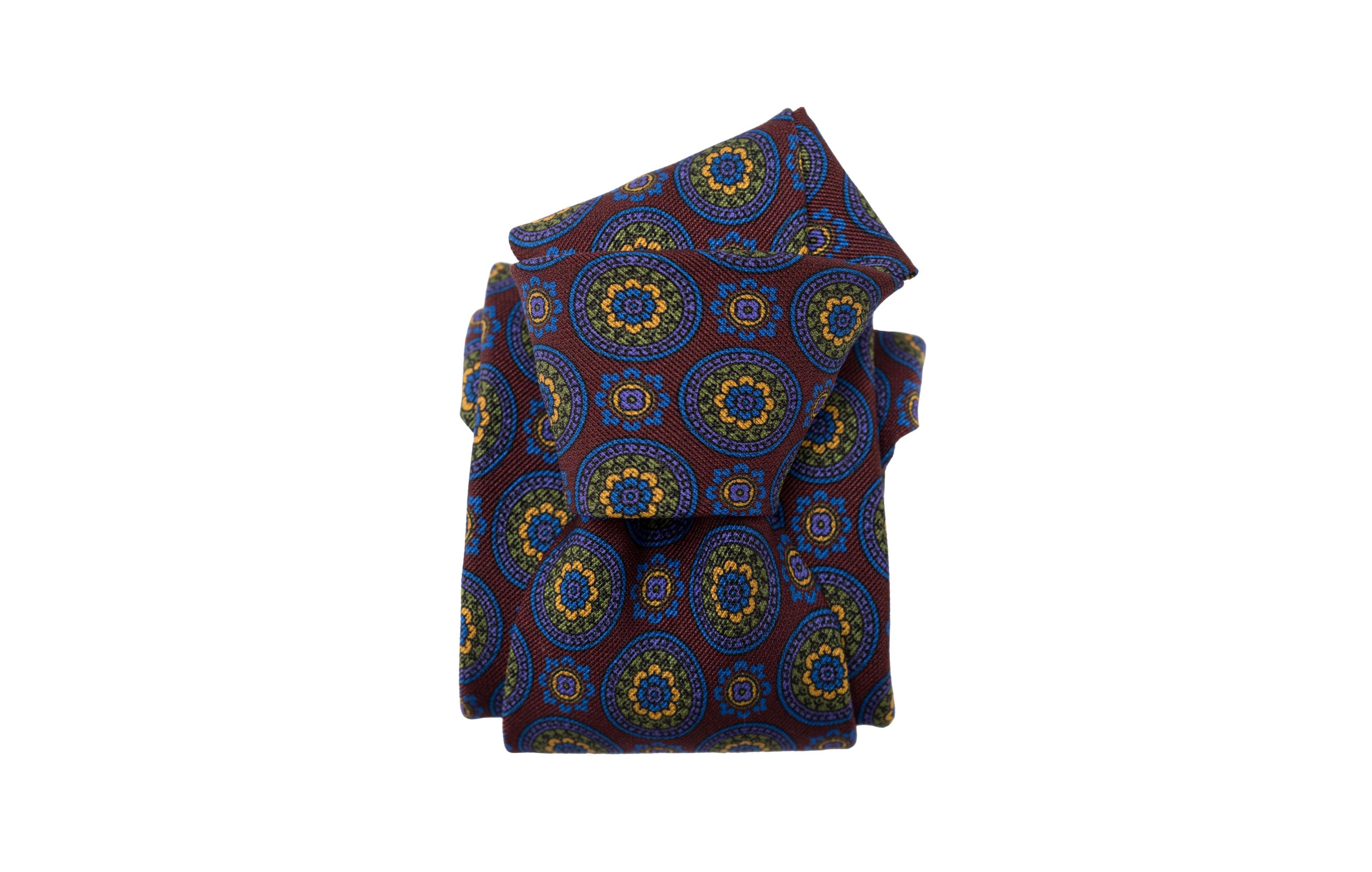 La Vigna - Printed Wool & Silk Tie for Men