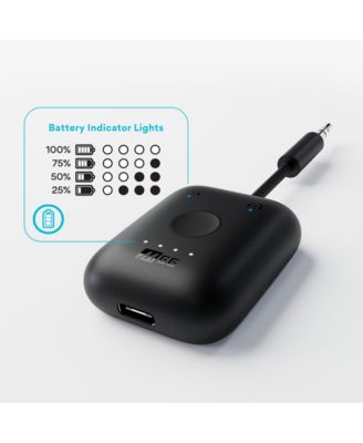 Connect Air In-Flight Bluetooth Wireless Audio Transmitter Adapter for up to 2 AirPods / Other Headphones