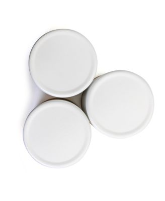 Kitchen Food Storage and Organization 4 Piece Canister Set in White