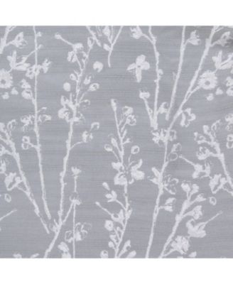 Premium 2-Panel Floral Jacquard Textured Beige Curtains with Grommets for Windows Living Room Bedroom Office - Partial Room Darkening Drapes for Privacy Decor - 52 x 63 Inch Long - Beige