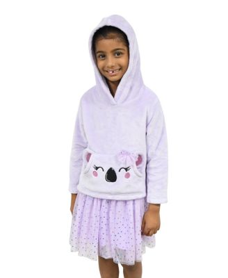 Toddler Girls Koala Pocket Hoodie Sweater Dress