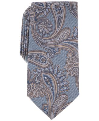 Michael Kors Men's Paisley 100% Silk Neck Tie Blue Size Regular