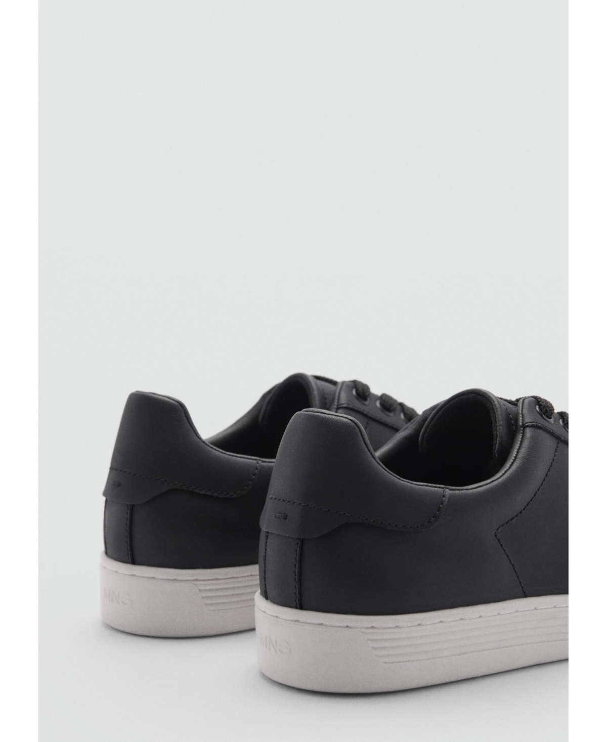 Mango Men's Contrast Sole Leather Sport Shoes