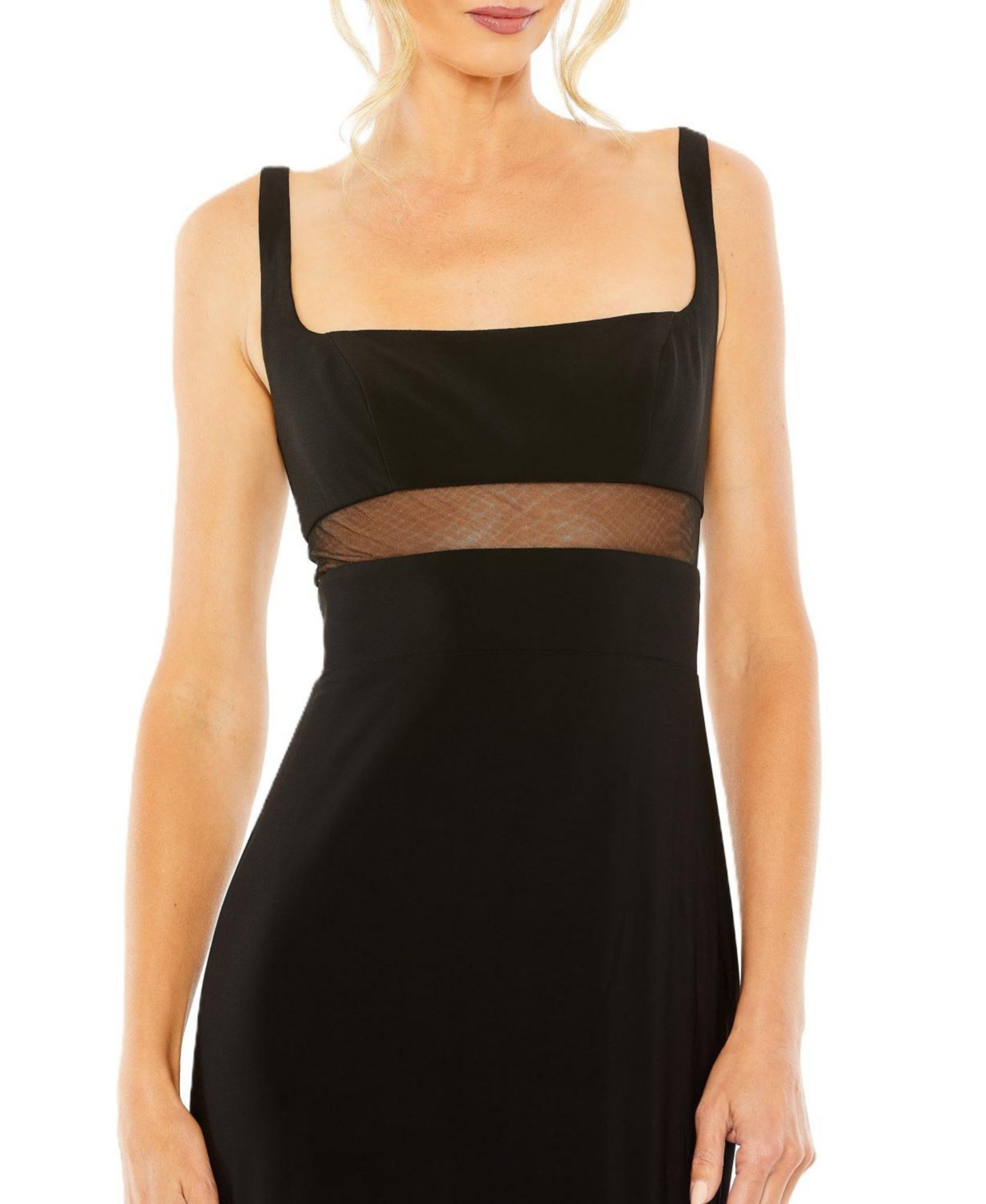 Women's Ieena Sheer Mesh Panel Detail Column Gown