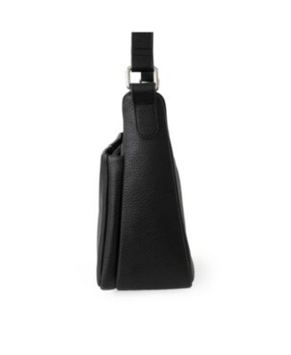 Ladies Leather Medium Multi Zip Crossbody Bag