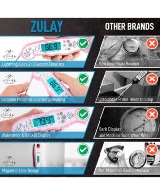 Instant Read Food Thermometer - Waterproof Digital Meat Thermometer