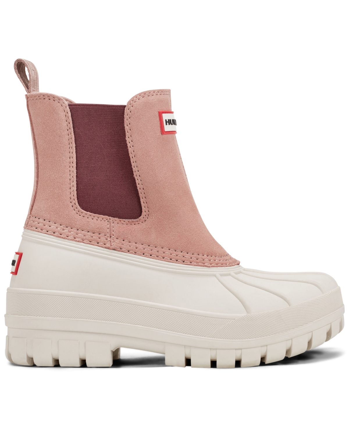 Hunter Women's Sutton Waterproof Casual Booties From Finish Line In Ivory