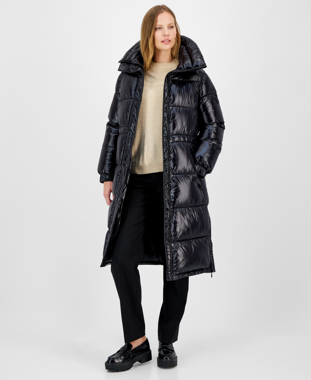 Michael Michael Kors Women's Shine Hooded Anorak Puffer Coat