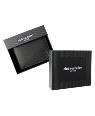 Men's Slim Wallet with Zippered Pocket