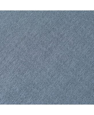 Premium 2-Panel Faux Belgian Flax Textured Semi Sheer Curtains - for Windows Living Room Bedroom Patio - Partial Sheer Drapes for Privacy & Home Decor 52 x 84 Inches Long - Dark Blue