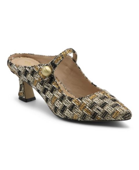 Женские сабо Charles by Charles David Avel Dress Mule, цвет: Чёрный золотой