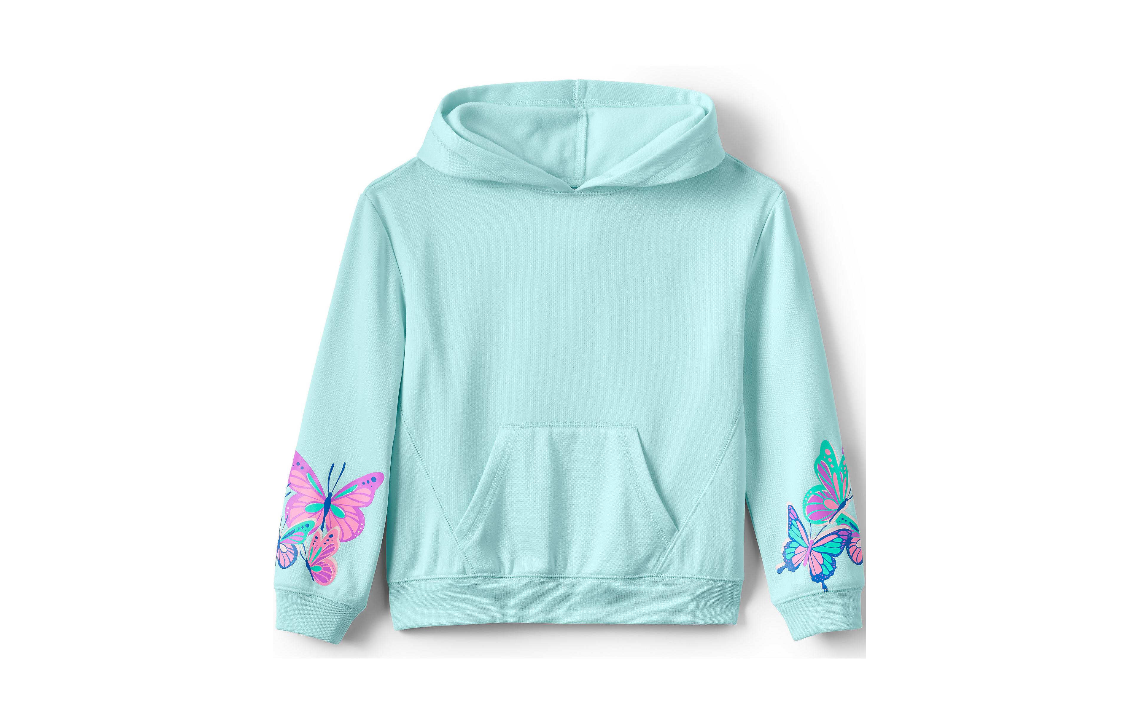 Lands' End Girls Long Sleeve Active Hoodie
